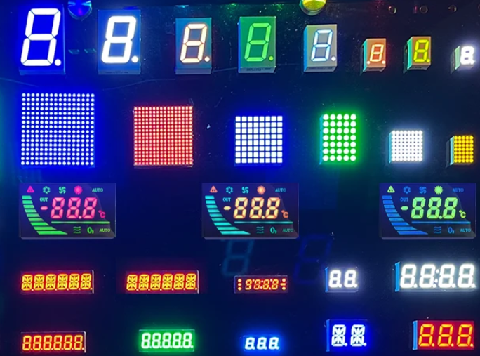 mini size small size seven segment color led display panel