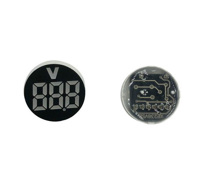 seven segment display for voltage